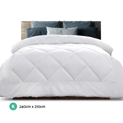 Giselle Bedding Bamboo Microfiber Microfibre Quilt Duvet Cover Doona Winter King - Image 2