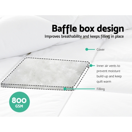Giselle Bedding Bamboo Microfiber Microfibre Quilt Duvet Cover Doona Winter King - Image 5