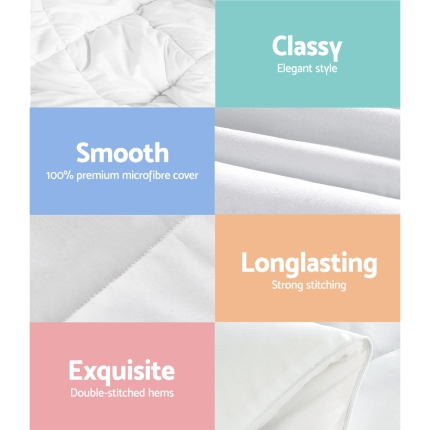 Giselle Bedding Bamboo Microfiber Microfibre Quilt Duvet Cover Doona Winter King - Image 6