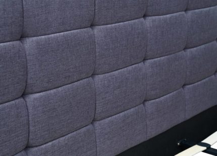 Linen Fabric King Deluxe Bed Frame Grey - Image 3
