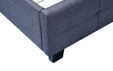 Linen Fabric King Deluxe Bed Frame Grey - Image 4