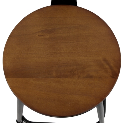 Artiss Set of 2 Elm Wood Dining Chairs - Dark Brown - Image 6