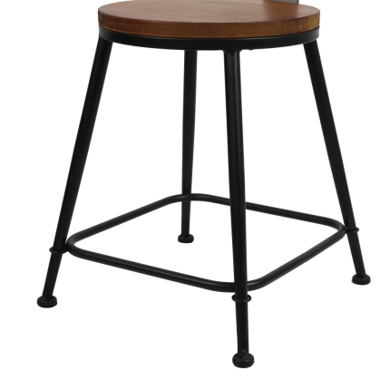 Artiss Set of 2 Elm Wood Dining Chairs - Dark Brown - Image 7