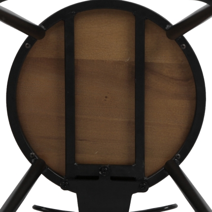 Artiss Set of 2 Elm Wood Dining Chairs - Dark Brown - Image 8