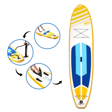 Weisshorn 11FT Stand Up Paddle Board Inflatable SUP Surfborads 10CM Thick - Image 6
