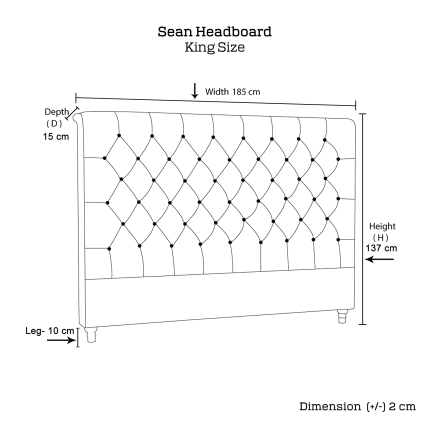Sean Headboard King Size - Image 8