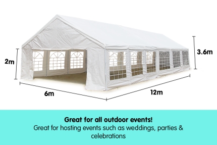 12 x 6m Outdoor Event Wedding Marquee - Image 2