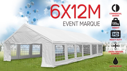 12m x 6m outdoor event marquee carport tent - Image 3