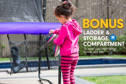 Kahuna Classic 6ft Trampoline with Basketball Set - Purple - Image 11