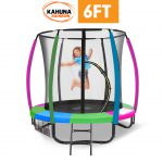 Kahuna 6 ft Trampoline with Rainbow Safety Pad
