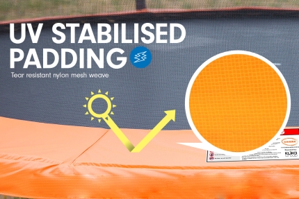Kahuna Trampoline 8 ft with Basketball set - Orange - Image 4