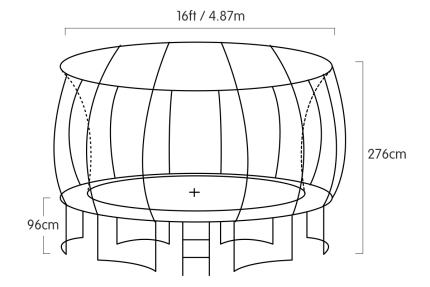 Kahuna Classic 16ft Trampoline - Image 3