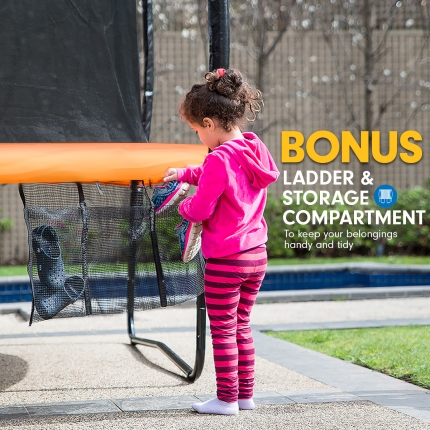 Kahuna 14ft Springless Trampoline with Basketball Set - Image 10