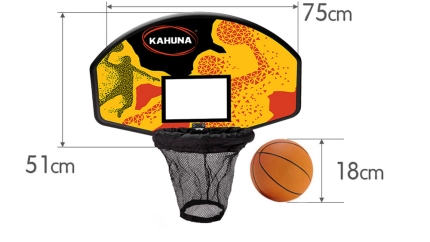 Trampoline Basketball Backboard Hoop Set - Image 3