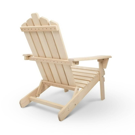 Gardeon Outdoor Wooden Beach Chair - Image 7