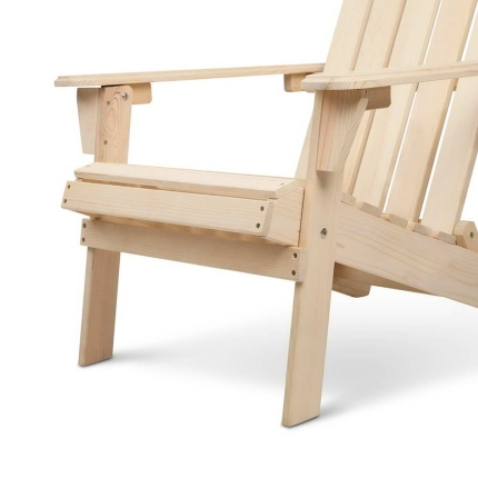 Gardeon Outdoor Wooden Beach Chair - Image 9