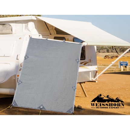 Weisshorn Caravan Roll Out Awning Pop Top End Wall - Grey - Image 3