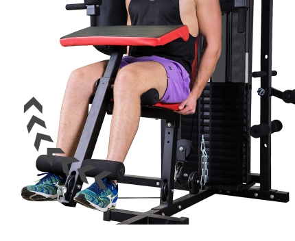 Multi-Station Home Gym with Punching Bag - 165lbs - Image 6