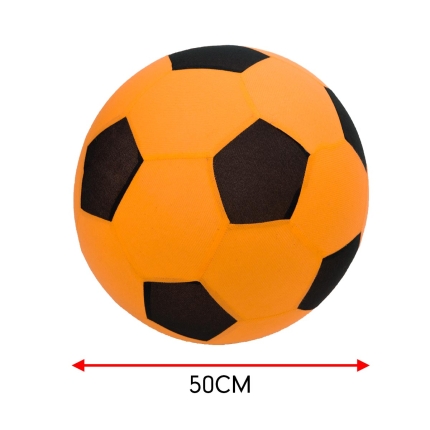 Trampoline Inflatable Football Play Ball Kids Soft Soccer- Orange - Image 2