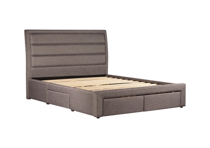 Megan Bedframe Queen Size Light Grey - Image 3