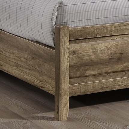 Alice Bed Queen Oak Colour - Image 4