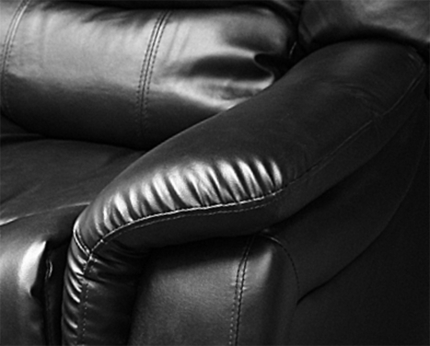 Alan Recliner Bonded Leather 1R Black - Image 5