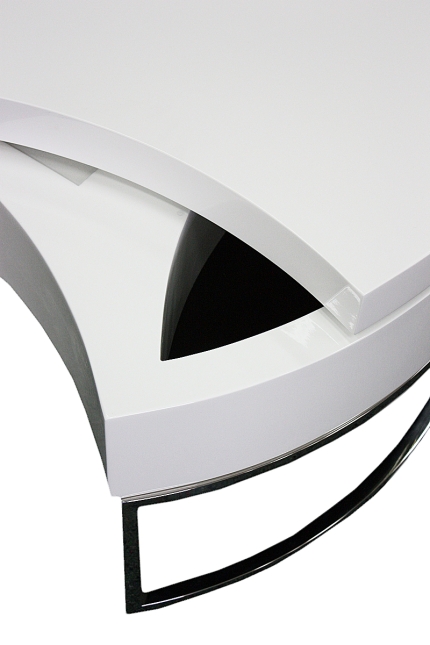 Coffee Table Soho Round White - Image 7