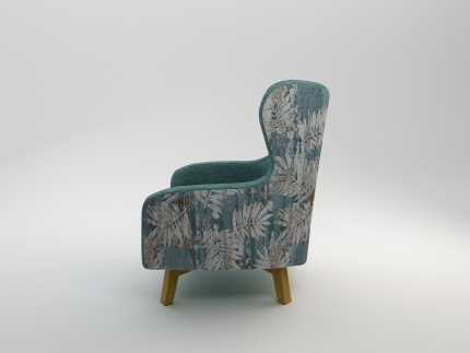 Rose Arm Chair Printing on Back - Image 5