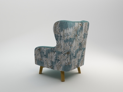 Rose Arm Chair Printing on Back - Image 6