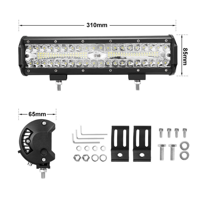 12inch CREE LED Work Light Bar Spot Flood OffRoad Fog Driving 4WD 4x4 Reverse - Image 10