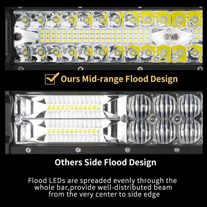 12inch CREE LED Work Light Bar Spot Flood OffRoad Fog Driving 4WD 4x4 Reverse - Image 6