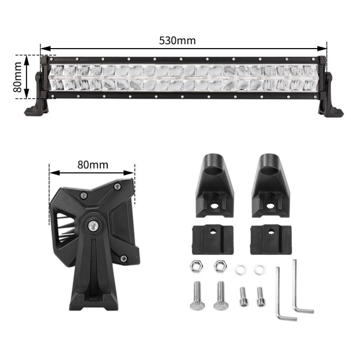 22inch LED Light Bar CREE Spot Flood Combo Truck Offroad Driving 4x4WD 20" 22" - Image 10