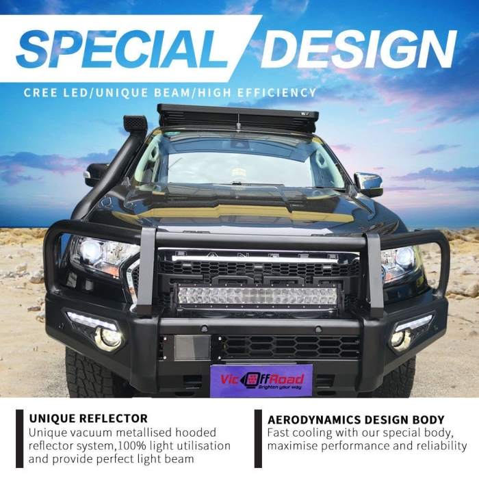 22inch LED Light Bar CREE Spot Flood Combo Truck Offroad Driving 4x4WD 20" 22" - Image 9