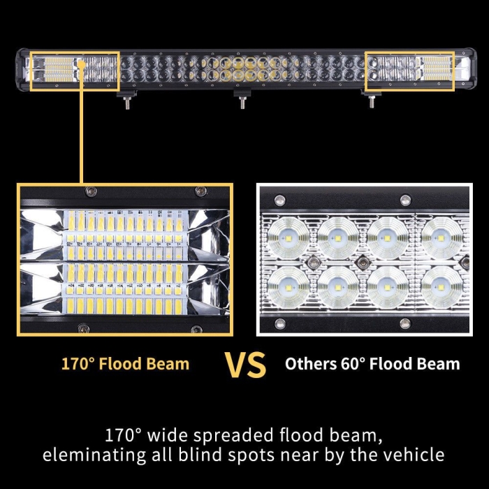 34inch Osram Cree LED Light Bar Triple Combo Driving Lightfox Utility Series - Image 4