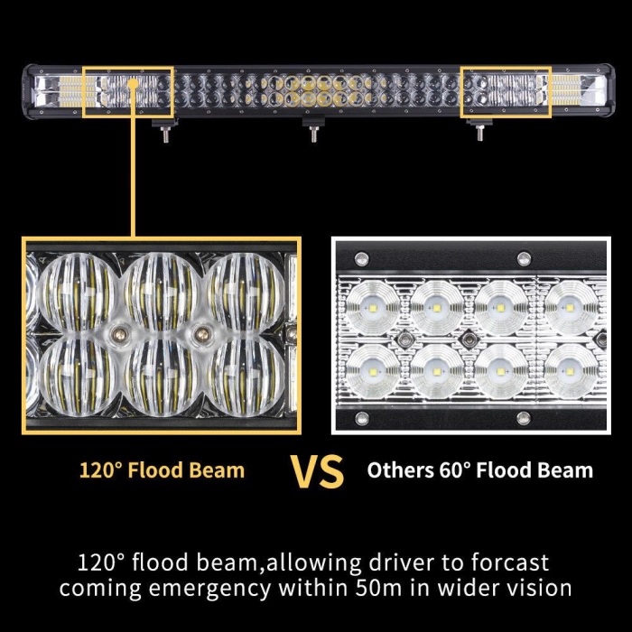 34inch Osram Cree LED Light Bar Triple Combo Driving Lightfox Utility Series - Image 5