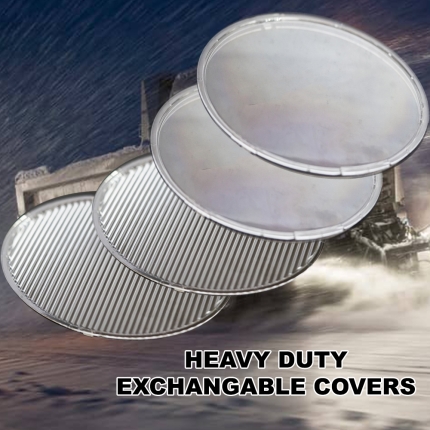 Pair 9inch 370w LED Driving Light Cree Red Round Spotlight BAR Offroad 4x4 - Image 4