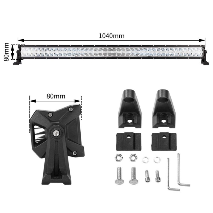 42inch LED Light Bar CREE Spot Flood Combo Truck Offroad Driving 4x4WD 42" - Image 10