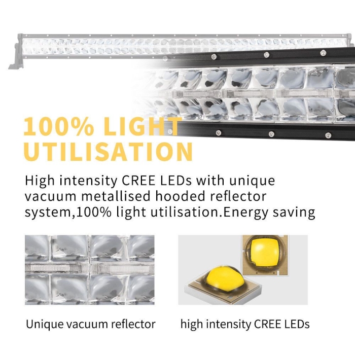 42inch LED Light Bar CREE Spot Flood Combo Truck Offroad Driving 4x4WD 42" - Image 5