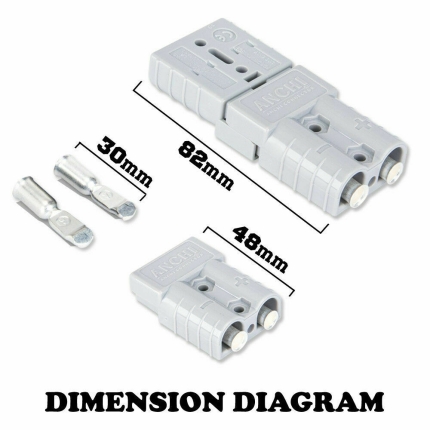 6x Anderson Style Plug Connector 50A 12-24V 6AWG DC Solar Power Tool - Image 6
