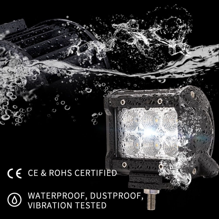 8pcs 4inch CREE LED Work Light Bar Flood Beam Offroad Lamp Save On 35W/45W Reverse - Image 3