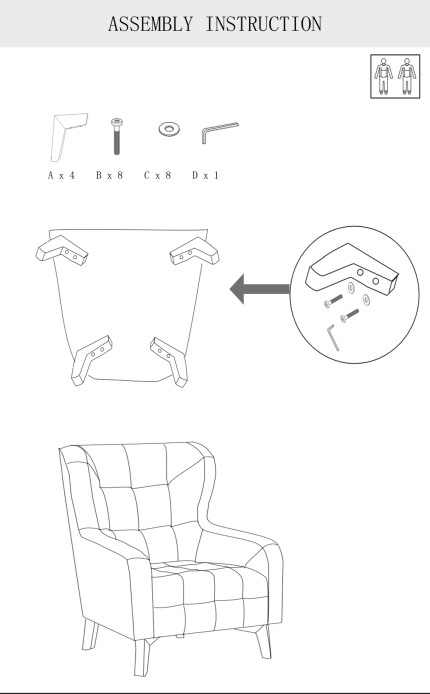 Rose Arm Chair Printing on Back - Image 10