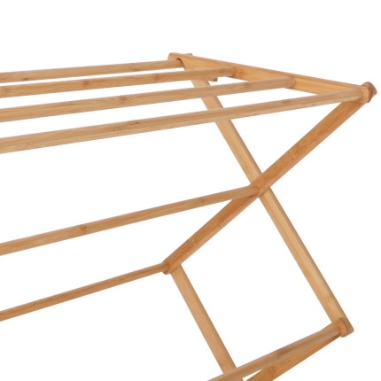 Artiss Bamboo Clothes Dry Rack Folable Towel Hanger Laundry Drying - Image 3