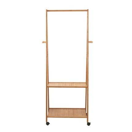 Artiss Bamboo Hanger Stand Wooden Clothes Rack Display Shelf - Image 3