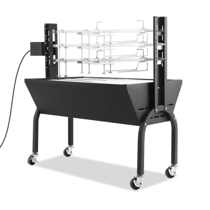 Grillz Electric Rotisserie BBQ Charcoal Smoker Grill Spit Roaster Outdoor Burner - Image 3