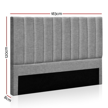 Artiss KING Size Bed Head SALA Headboard for Base Frame Linen Upholstered - Image 2