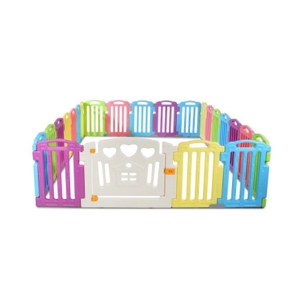 Cuddly Baby 23-Panel Plastic Baby Playpen Interactive Kids Toddler - Image 3