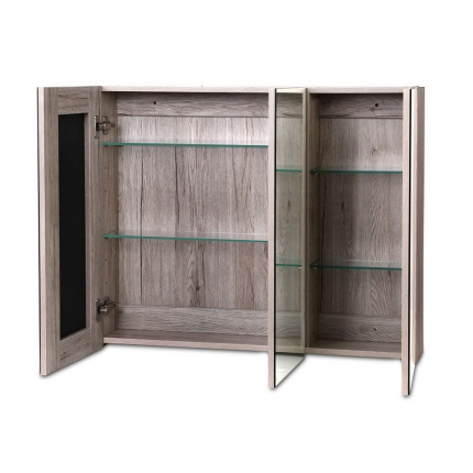 Cefito Bathroom Vanity Shaving Mirror Cabinet 1200MM x 720MM Pencil Edge Natural - Image 3
