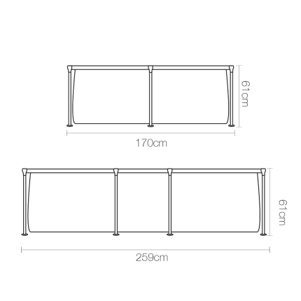 Bestway Rectangular Above Ground Swimming Pool - Image 2