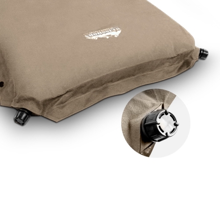 Weisshorn Self Inflating Mattress Camping Sleeping Mat Air Bed Pad Double Coffee 10CM Thick - Image 4