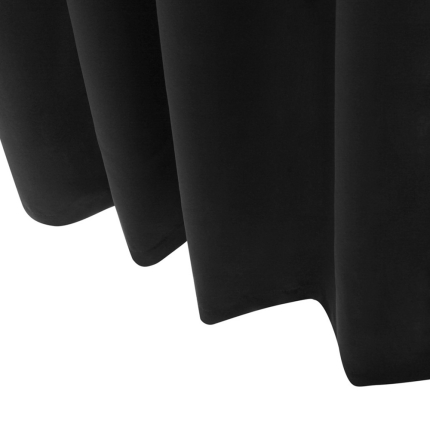 Art Queen 2 Panel 240 x 213cm Block Out Curtains - Black - Image 7